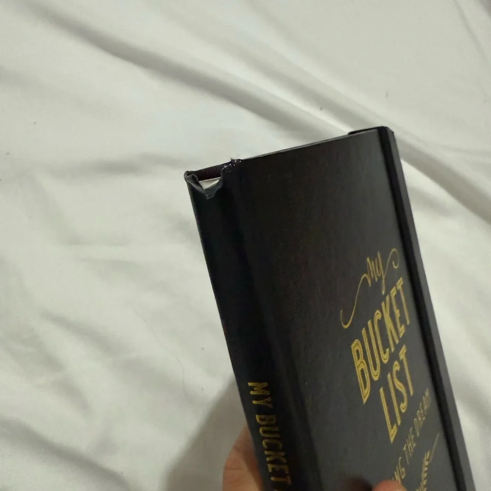 Black Bucket List Journal with Gold Accents Peter pauper press